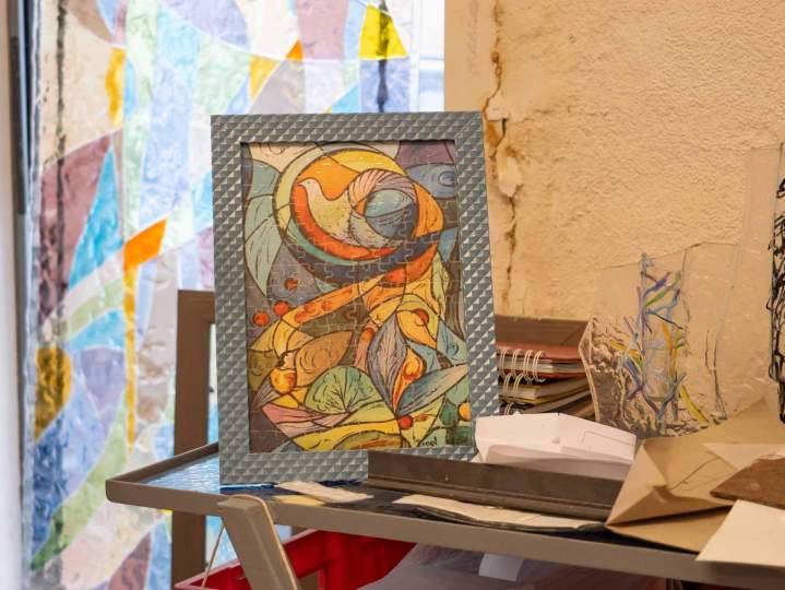 Création de vitrail pour maison Chartres